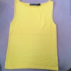 Autumn Cashmere Pure Cashmere Yellow Tank Top